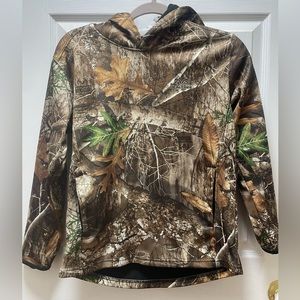 Boys camo fleece pullover